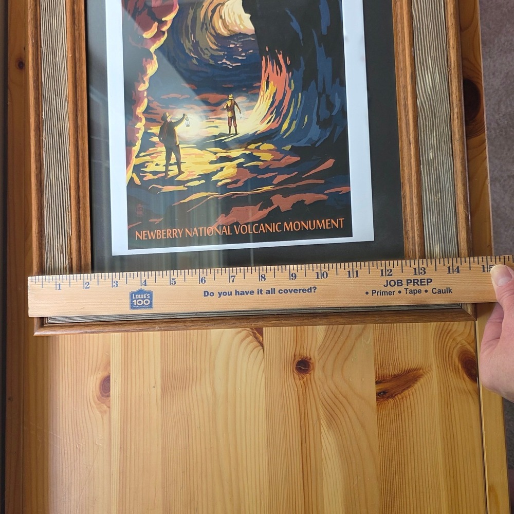 Lantern Press Lava River Cave Newberry Natinl Volcanic Monument Framed Art Print - Picture 4 of 12